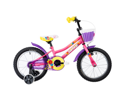Дитячий велосипед DHS Daisy 1602 16' - model 2022 - рожевий