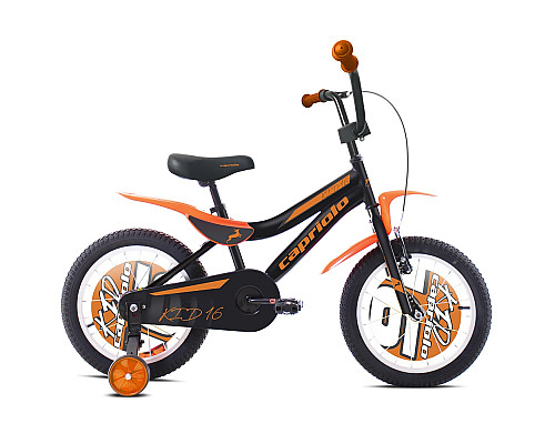 Дитячий велосипед Capriolo Kid 16” – 2020 - Чорно-оранжевий