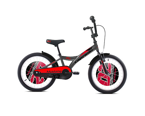 Дитячий велосипед Capriolo Mustang 20” – 2020 - Сіро-Червоний
