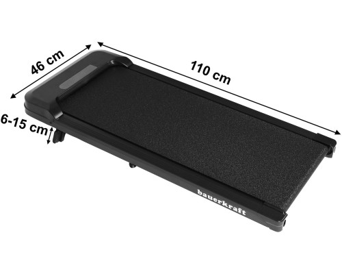 Бігова доріжка електрична Bauerkraft H-561, чорна