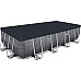 Басейн каркасний прямокутний Bestway Rack Pool, 488 x 244 x 122 см - сірий