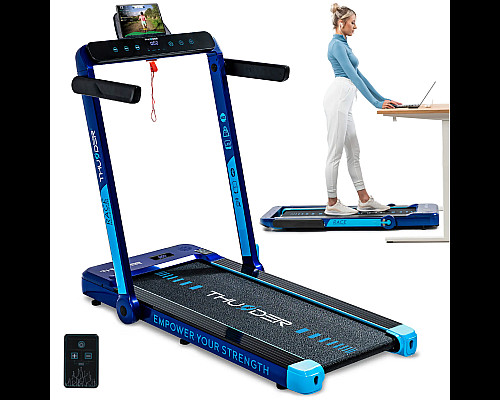 Бігова доріжка електрична THUNDER RACE-BLUE