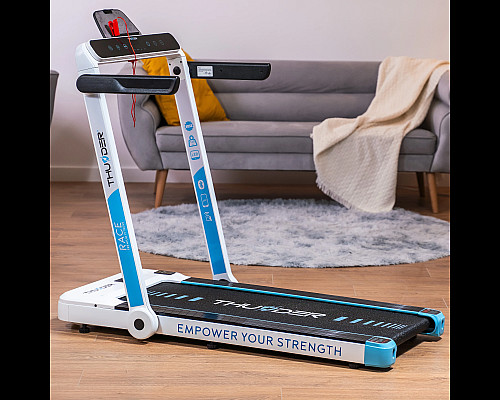 Бігова доріжка електрична THUNDER RACE-WHITE