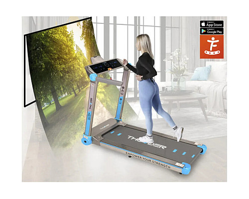 Бігова доріжка електрична THUNDER ULTRA-SILVER