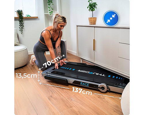 Бігова доріжка електрична THUNDER RACE-SILVER