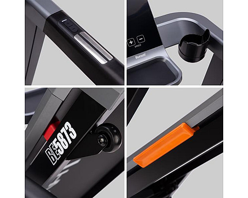 Бігова доріжка електрична HMS BE5873, чорно-сіра