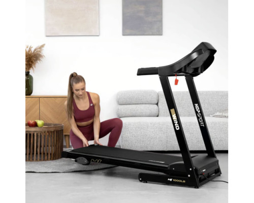 Бігова доріжка електрична Hop-Sport HS-1000LB Wind сірий