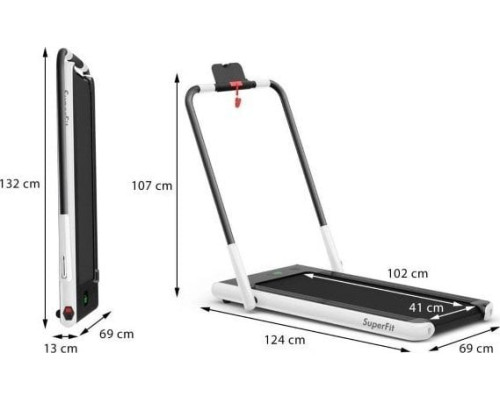 Електрична бігова доріжка Costway SP37513DE-WH