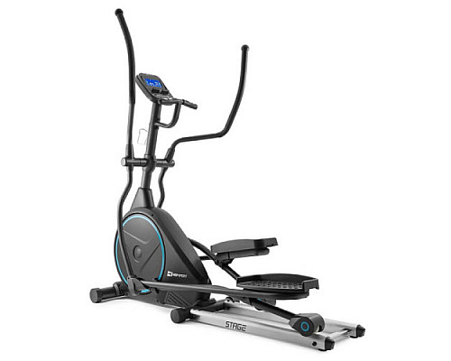 Орбітрек електромагнітний Hop-Sport HS-160CF Stage + мат під тренажер чорний
