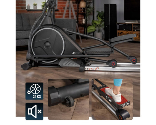 Орбітрек електромагнітний Hop-Sport HS-160CF Stage сірий