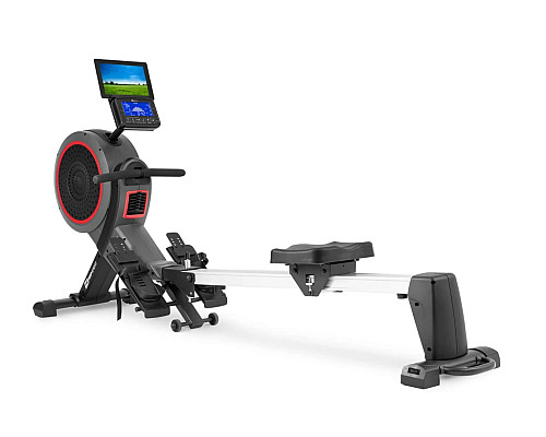 Гребний тренажер аеромагнітний Hop-Sport HS-100AR Roam сірий+ мат Гребний тренажер аеромагнітний Hop-Sport HS-100AR Roam сірий+ мат