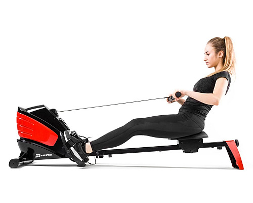 Веслувальний тренажер магнітний Hop-Sport HS-060R Cross червоний