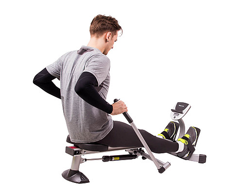 Веслувальний тренажер гідравлічний inSPORTline Power Master X чорний