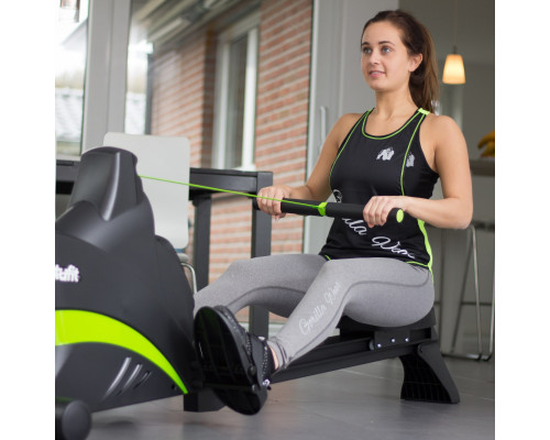 Веслувальний тренажер VIRTUFIT, чорно-зелений