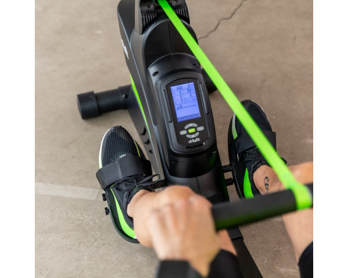 Веслувальний тренажер VIRTUFIT, чорно-зелений