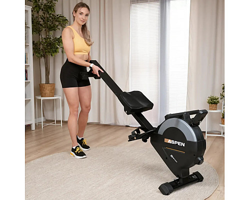 Веслувальний тренажер магнітний Hop-Sport HS-080R Aspen чорно-золотистий