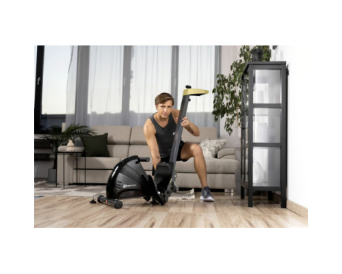 Веслувальний тренажер Hop-Sport HS-030R Boost чорно-золотистий