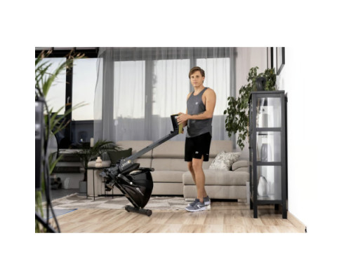 Веслувальний тренажер Hop-Sport HS-030R Boost чорно-золотистий