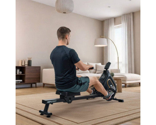 Веслувальний тренажер Hop-Sport HS-085R Bazel чорно-золотистий