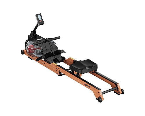 Веслувальний тренажер водний VEVOR, коричневий