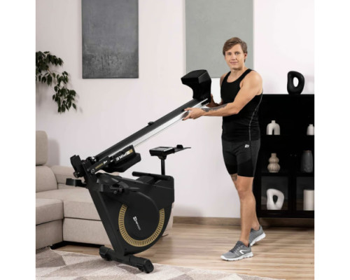 Веслувальний тренажер Hop-Sport HS-095R Spike чорно-золотистий