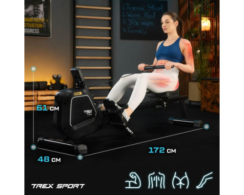 Веслувальний тренажер Trex Sport TX-580RM Rein чорний