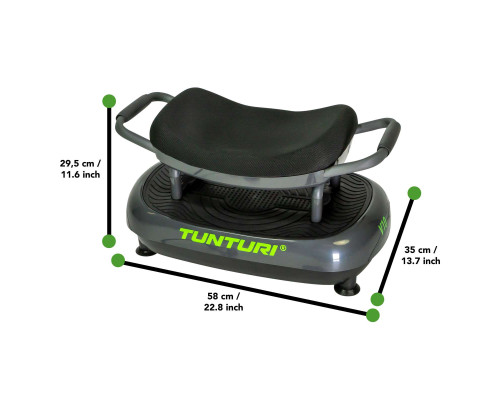 Вібраційна платформа Tunturi Cardio Fit V10, чорна