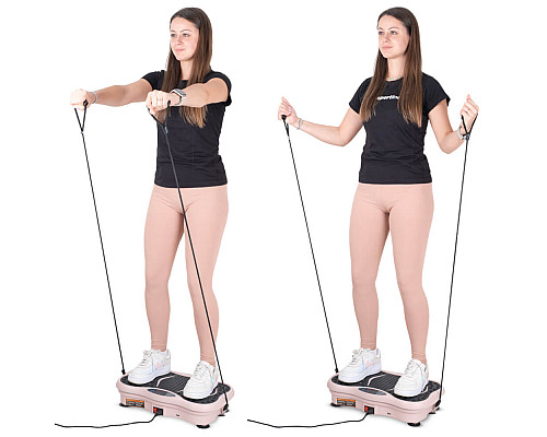 Вібраційна платформа inSPORTline Maviro рожева