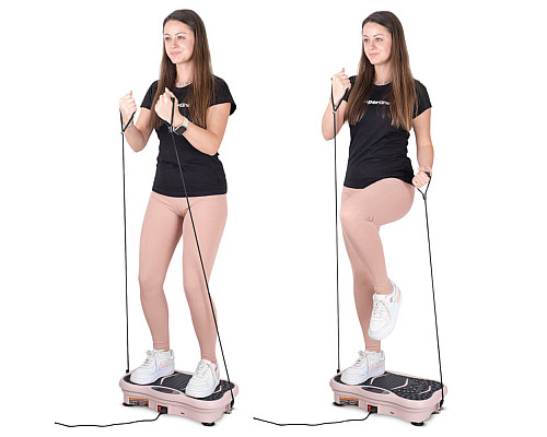 Вібраційна платформа inSPORTline Maviro рожева