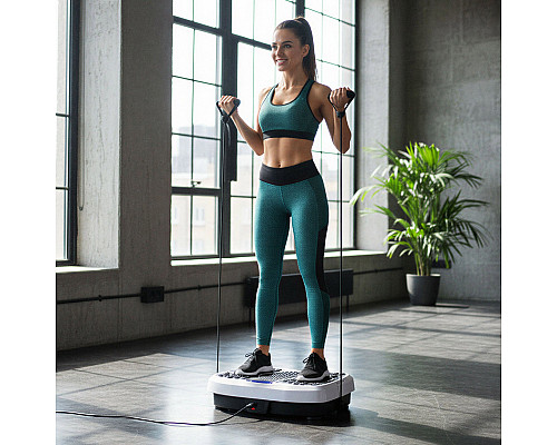 Вібраційна платформа One Fitness SVP08 чорно-біла
