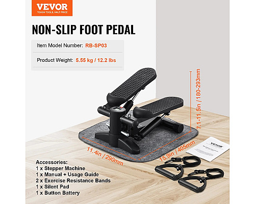 Степер сходинка VEVOR RB-SP03, чорний