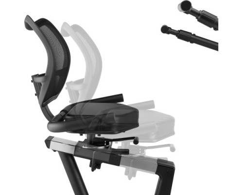 Велотренажер горизонтальний електромагнітний Gymtek XBR8000, чорний