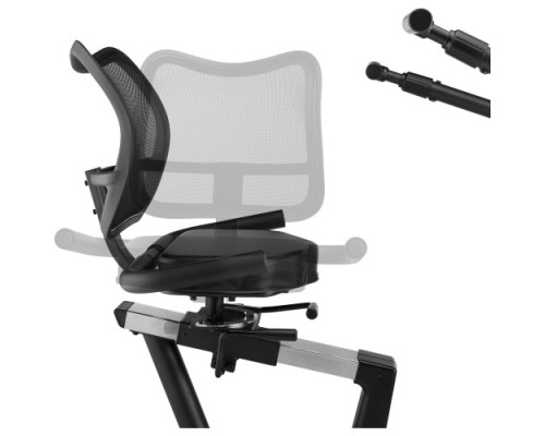 Велотренажер горизонтальний електромагнітний Gymtek XBR8000, чорний