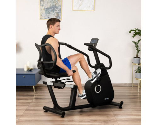 Велотренажер горизонтальний електромагнітний Gymtek XBR8000, чорний