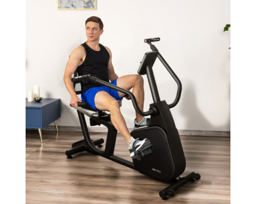 Велотренажер горизонтальний електромагнітний Gymtek XBR8000, чорний