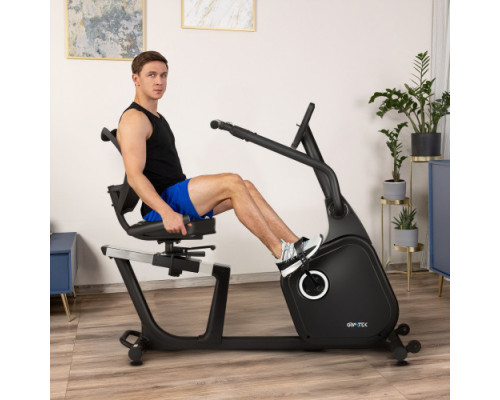 Велотренажер горизонтальний електромагнітний Gymtek XBR8000, чорний
