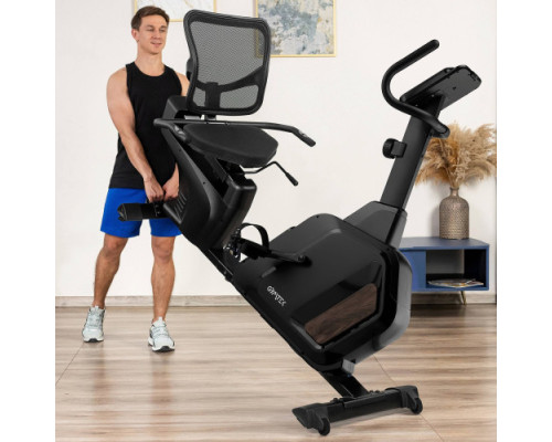 Велотренажер горизонтальний магнітний Gymtek XBR5000, чорний
