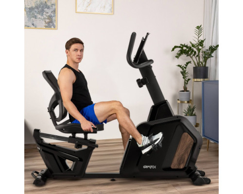 Велотренажер горизонтальний магнітний Gymtek XBR5000, чорний