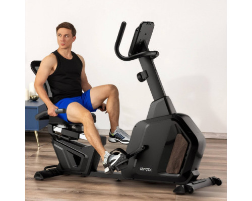 Велотренажер горизонтальний магнітний Gymtek XBR5000, чорний