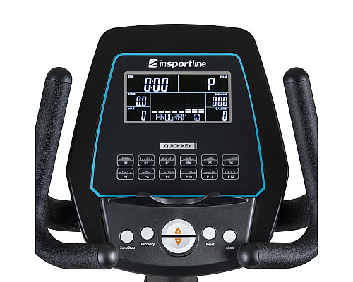 Велотренажер горизонтальний електромагнітний inSPORTline Halimed сірий