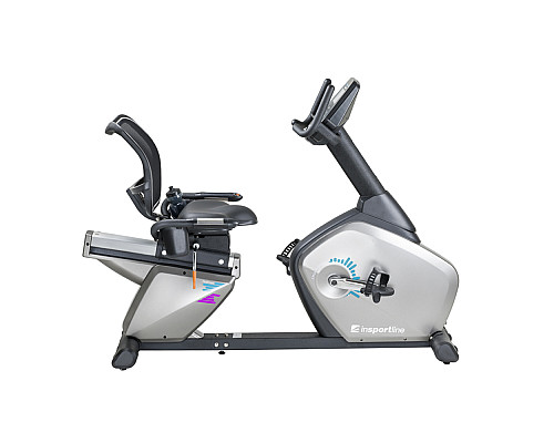 Велотренажер горизонтальний електромагнітний inSPORTline Halimed сірий