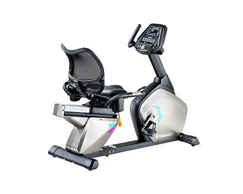 Велотренажер горизонтальний електромагнітний inSPORTline Halimed сірий