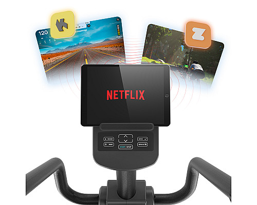 Велотренажер горизонтальний магнітний inSPORTline ZenSeat 100, чорний