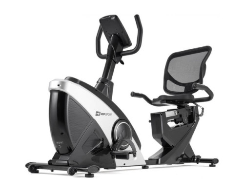 Велотренажер горизонтальний електромагнітний Hop-Sport HS-070L Helix iConsole+ сріблястий