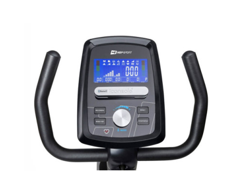 Велотренажер горизонтальний електромагнітний Hop-Sport HS-070L Helix iConsole+ сріблястий