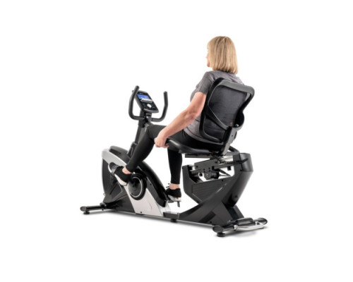 Велотренажер горизонтальний електромагнітний Hop-Sport HS-070L Helix iConsole+ сріблястий