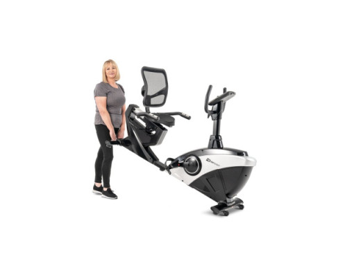 Велотренажер горизонтальний електромагнітний Hop-Sport HS-070L Helix iConsole+ сріблястий