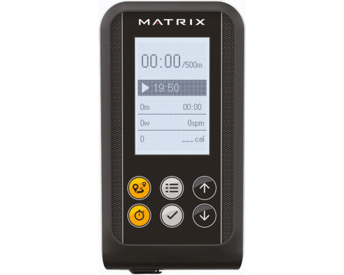Веслувальний тренажер Matrix MX‑Rower 16 чорний