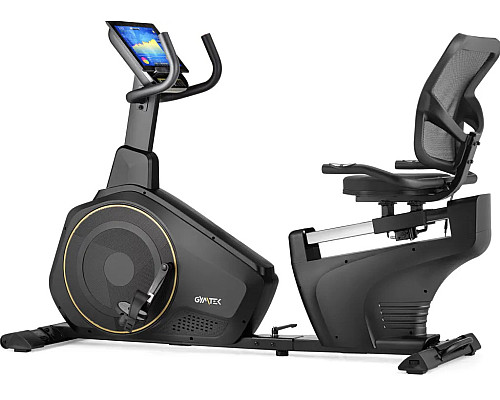 Велотренажер горизонтальний електромагнітний Gymtek XBR6000 чорно-золотистий