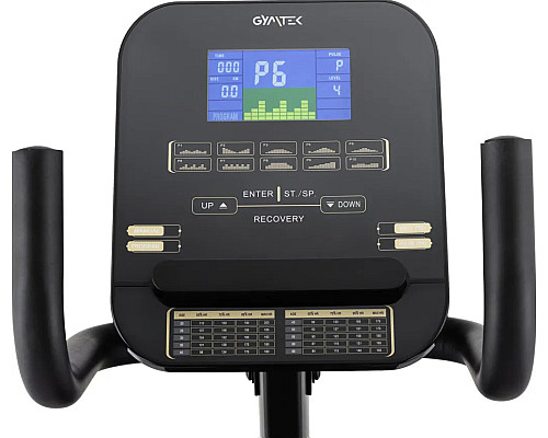 Велотренажер горизонтальний електромагнітний Gymtek XBR6000 чорно-золотистий